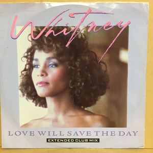 【12'】 UK盤　WHITNEY HOUSTON/LOVE WILL SAVE THE DAY　( Extended Club Mix ) ※ 愛がすべてを