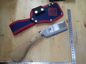 [K10A] saec . режущий инструмент ателье тест person магазин произведение ножны топорик 105mm одна сторона лезвие 
