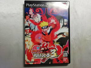 【中古品】 PS2ソフト NARUTO ～ナルティメットヒーロー3～