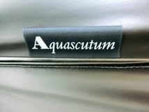 ●A-599● Aquascutum/アクアスキュータム　日傘　撥水加工　伸縮式　手開き式　ブラック　花柄　中古_画像4