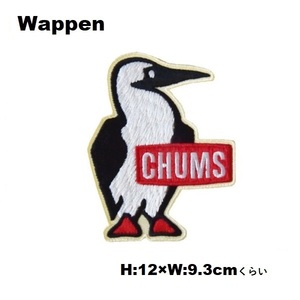 チャムス ワッペン CHUMS Booby Wappen M CH62-1626 アイロン接着 新品