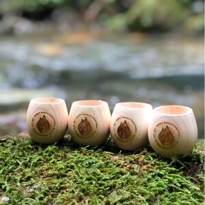 【新品】4個セット!オールドマウンテン ぐいのみ ひのき OLD MOUNTAIN GUINOMI HINOKI