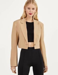 bershka ベルシュカ ジャケット ノーカラージャケット テーラードジャケット