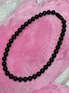  Showa Retro design necklace black 