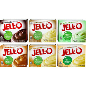 冷たい牛乳と混ぜるだけ！(砂糖入り）Jell-O ジェロー インスタントプディン