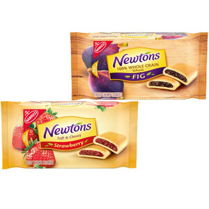 半生タイプの全粒粉クッキー！Newtons ニュートン ソフト＆チューイー フルーツクッキー(フィグ＆ストロベリー）2種類