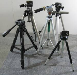 M998棚21横　三脚★カメラ用三脚　各種メーカーMIX5点セット　HAKUBA/OSAWA/HANSA/Velbon/DAIWA