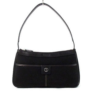 حقيبة كتف تودس TOD'S جلد كتف واحد شعار صغير صنع في إيطاليا حقيبة سوداء سوداء للسيدات, متى, تود, حقيبة, حقيبة