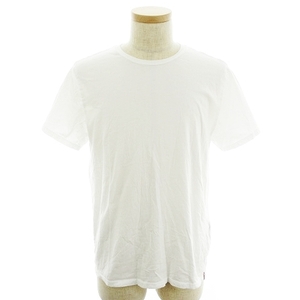 リーバイス Levi's Tシャツ カットソー 半袖 クルーネック コットン 薄手 無地 XL 白 ホワイト トップス /NA メンズ