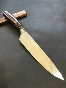ドイツステンレス鋼　　エッヂングダマスカス牛刀20cm