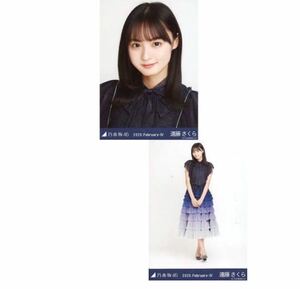 196》乃木坂46 生写真 2枚　セミコンプ　公式グッズ　遠藤さくら　スペシャル衣装23 乃木坂46 2020.February-IV ヨリヒキ　会場限定