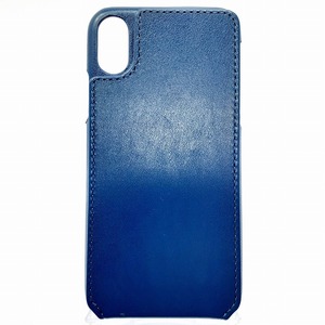  new goods iPhone X XS combined use card with pocket f lip cover smartphone case navy unused 