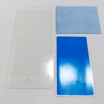 新品 iPhone 7 Plus 8 Plus 兼用 3D保護ガラス ホワイト 未使用_画像2
