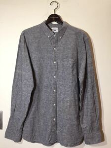 00's USA企画 OLD NAVY オールドネイビー 長袖シャツ L ボタンダウン シャンブレーシャツ SANFRANCISCO CALIFORNIA アメリカ仕入 US古着