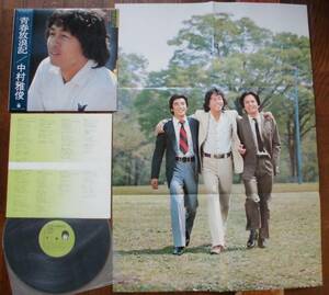 中村雅俊●LP●青春ド真中！ 俺たちの祭 TVドラマ主題歌●吉田拓郎 作品2曲収録●和モノ 和グルーヴ ●ポスター付属 ●神田正輝　秋野太作