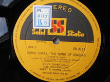 チック・コリア CHICK COREA●LP●ソング・オブ・シンギング ●ジャズ_画像2