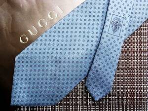 ☆状態並N☆5888■グッチ【GUCCI】 総ＧＧロゴ柄 ネクタイ