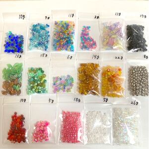ビーズ アクリルビーズ プラスチックビーズ 17点