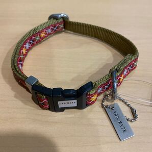 新品 未使用 ADD.MATE カラー 首輪 アーガイル レッド ネームプレート型迷子札付き 10kgまでの小型犬 おしゃれ