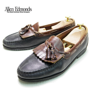 USA made 28.5cm corresponding Allen Edmondsa Len Ed monz quilt tassel Loafer leather shoes America Loafer /U4358