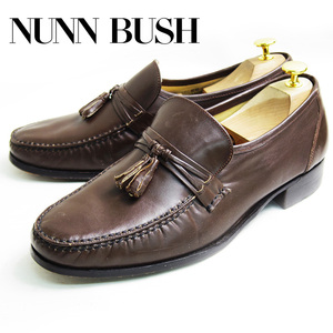 28.5cm相当　NUNN BUSH　ナンブッシュ　スリッポン　タッセルローファー　ブラウン　革靴　レザーシューズ　ドレスシューズ　/U4245