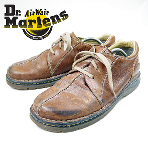 UK11　29.5cm相当　Dr.Martens　ドクターマーチン　3ホール　レザーシューズ　革靴　マーチン　ブラウン　ゴム/U4204