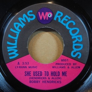 ■サザン45's! WILLIAMSレコ!★BOBBY HENDRICKS/SHE USED/GO ON★送料無料(条件有り)多数出品中!★オリジナル名盤■