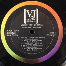 ■1962年! MONO 虹 VEE JAY!★LIGHTNIN HOPKINS/LIGHTNIN STRIKES★送料無料(条件有り)多数出品中!★名盤■_画像3