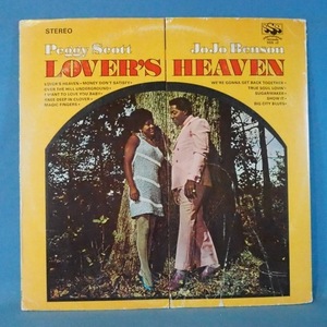 ■白プロモ盤! 変形ジャケ!★PEGGY SCOTT&JOJO BENSON/LOVERS HEAVEN★送料無料(条件有り)多数出品中!★オリジナル名盤■