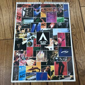 大B-ш/ THE ALFEE カレンダー 1989年1月〜12月 アルフィー ポスター 両面プリント