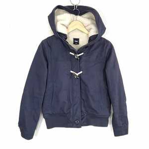 F4487dL{GAP Gap } size S boa jacket blouson da full short navy navy blue lady's protection against cold casual small size 