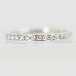  present goods 4*C Pt950 half Eternity - diamond ring 11 number [29806]