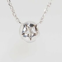 現行品 STAR JEWELRY スタージュエリー MOON SETTING DIAMOND ムーンセッティング ダイヤ0.10ct K18WG ネックレス [38020]_画像5