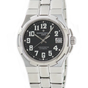 【3年保証】 ヴァシュロン・コンスタンタン オーヴァーシーズ ラージ 42042/423A-8890 黒 アラビア 自動巻き メンズ 腕時計
