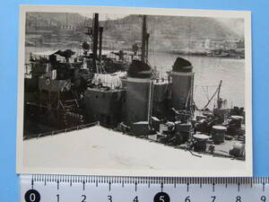 (J43) 写真 古写真 船舶 海上自衛隊 自衛艦 桑栄艦橋より 杉 楓 護衛艦 軍艦 