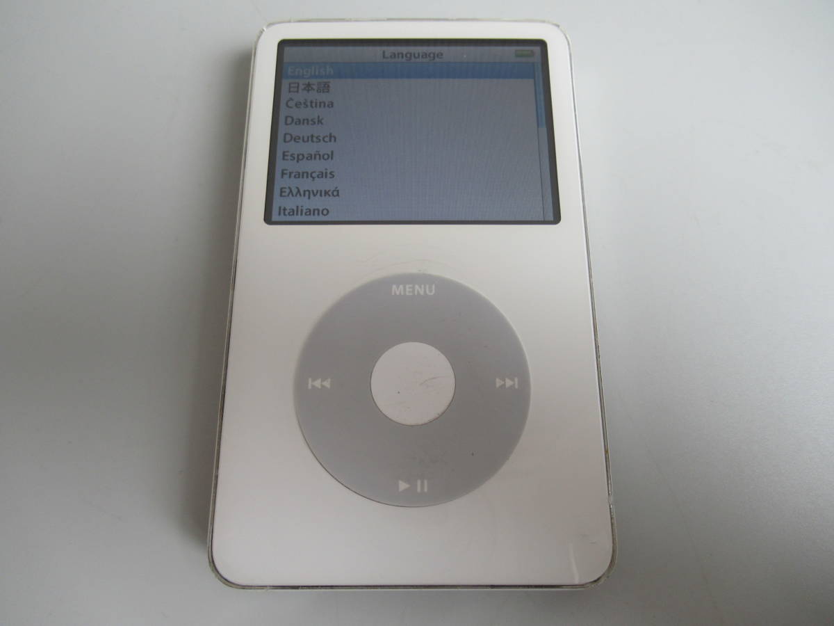 新品未開封】Apple iPod 30GB WHITE MA444J/A-