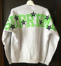 P 新品 ★ 大人気 ★★Supreme Box Logo ステッカー4枚付属★ Stars Crewneck スターズ クルーネック スウェット_画像4