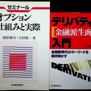 【送料無】金融関係2冊 デリバティブ入門・ゼミナール オプション 仕組みと実際、95/97年、中古 #602