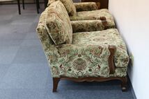 GMEN284○DREXEL HERITAGE / ドレクセルヘリテイジ Upholstery 1人掛けソファ アームチェア 2脚セット 定価約122万 US クラシック_画像8