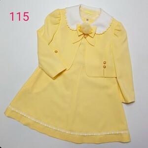 キャット フォーマルスーツ 115A イエロー アンサンブル キッズ子供服☆入学 入園 発表会 各種行事等☆小学生 幼稚園児 女児