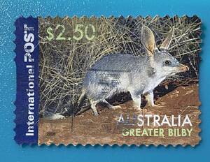  Australia stamp * ear naga van tik(Macrotis lagotis) international mail for large sum stamp Australia. ... raw living thing 2019 year 