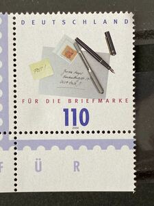 ドイツ切手★ ペン、封筒、1999年110pf。 切手の日年a8