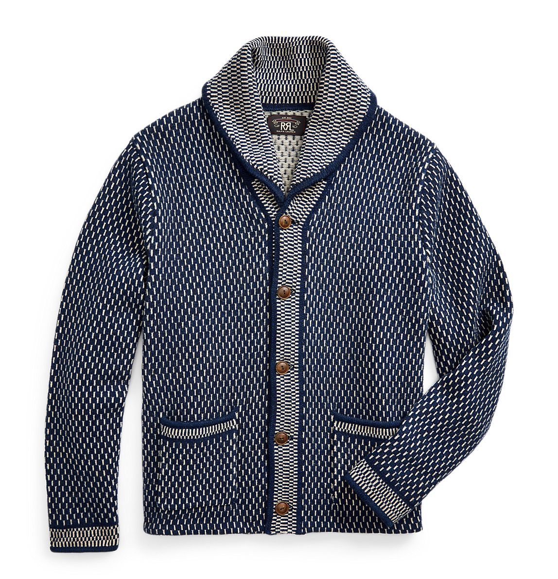 新品*RRL*ストライプド フリース ジャケット*M* ダブルアールエル