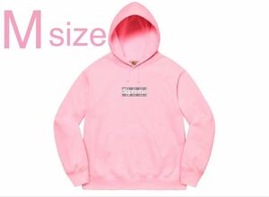 Mサイズ 新品未使用 Supreme Burberry Box Logo Hooded Sweatshirt Light Pink シュプリーム バーバリー ボックス ロゴ パーカーピンク