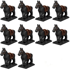 レゴ互換 黒い馬 10体