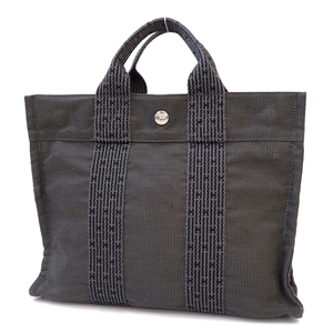 Hermes Handbag Tote Bag Aleline Canvas Nylon Gray TK3880, Hermes, Bag, bag, Ale line