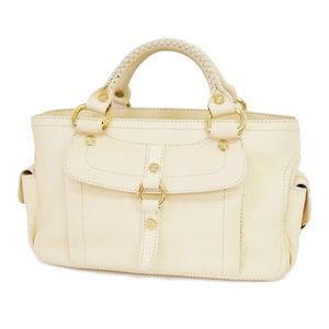 Celine Handbag Tote Bag Leather Beige TK3932, Celine, Bag, bag, Handbag