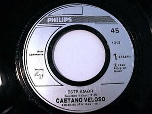 Bra 45★Caetano Veloso「Este Amor」★Arto Lindsay、Bossa Nova, Brazil★7inch, EP