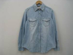 INGNI wing long sleeve Denim shirt light blue M