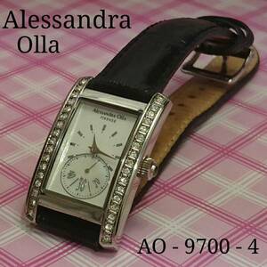 ALESSANDRA　OLLA　アレサンドラ オーラ　腕時計　ブラック　ベルト　スモール　セコンド　中古　W020